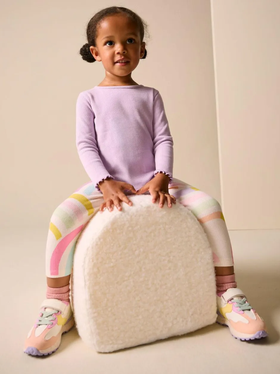 Next Ribbed Leggings (3mths-7yrs) Ecru White Outlet
