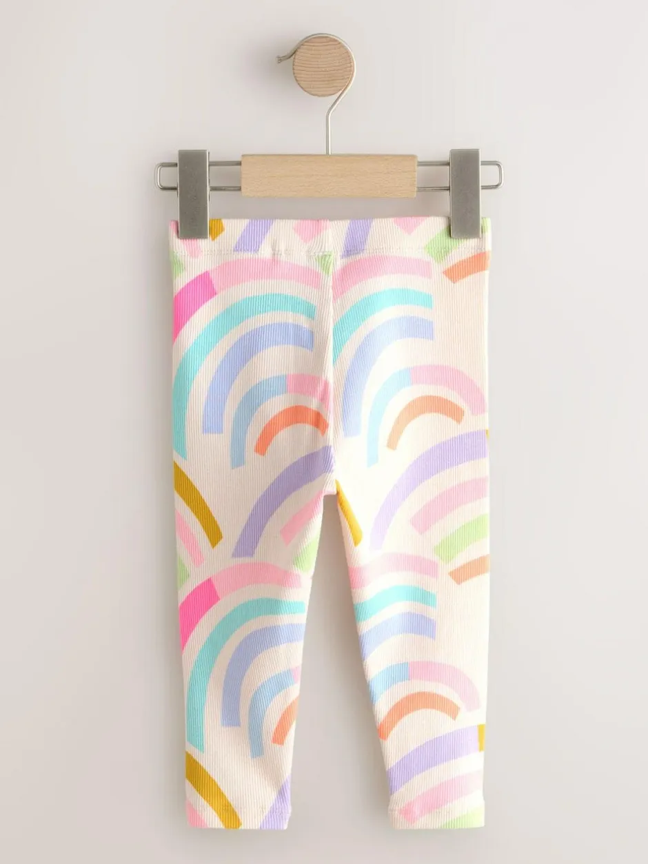 Next Ribbed Leggings (3mths-7yrs) Ecru White Outlet