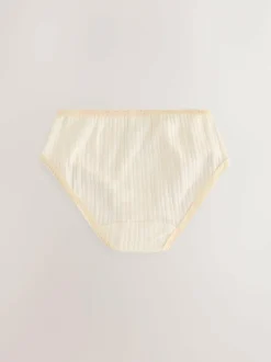 Next Texture Briefs 5 Pack (1.5-16yrs) Ecru White Online