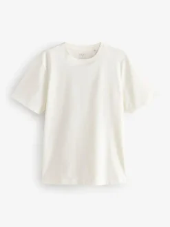 Next Ecru/Blue/Green/Neutral Mushroom/Grey/Stone Regular Fit Essential Cotton T-Shirts 6 Pack Best