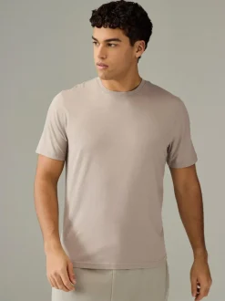 Next Ecru/Blue/Green/Neutral Mushroom/Grey/Stone Regular Fit Essential Cotton T-Shirts 6 Pack Best