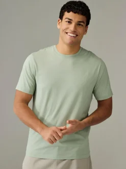 Next Ecru/Blue/Green/Neutral Mushroom/Grey/Stone Regular Fit Essential Cotton T-Shirts 6 Pack Best