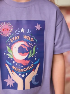 Eleanor Bowmer Blue Moon Child 100% Cotton T-Shirt Sale