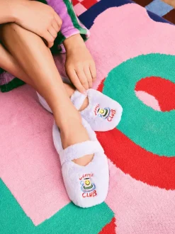 Eleanor Bowmer Coffee Club Mary-Jane Slippers Discount
