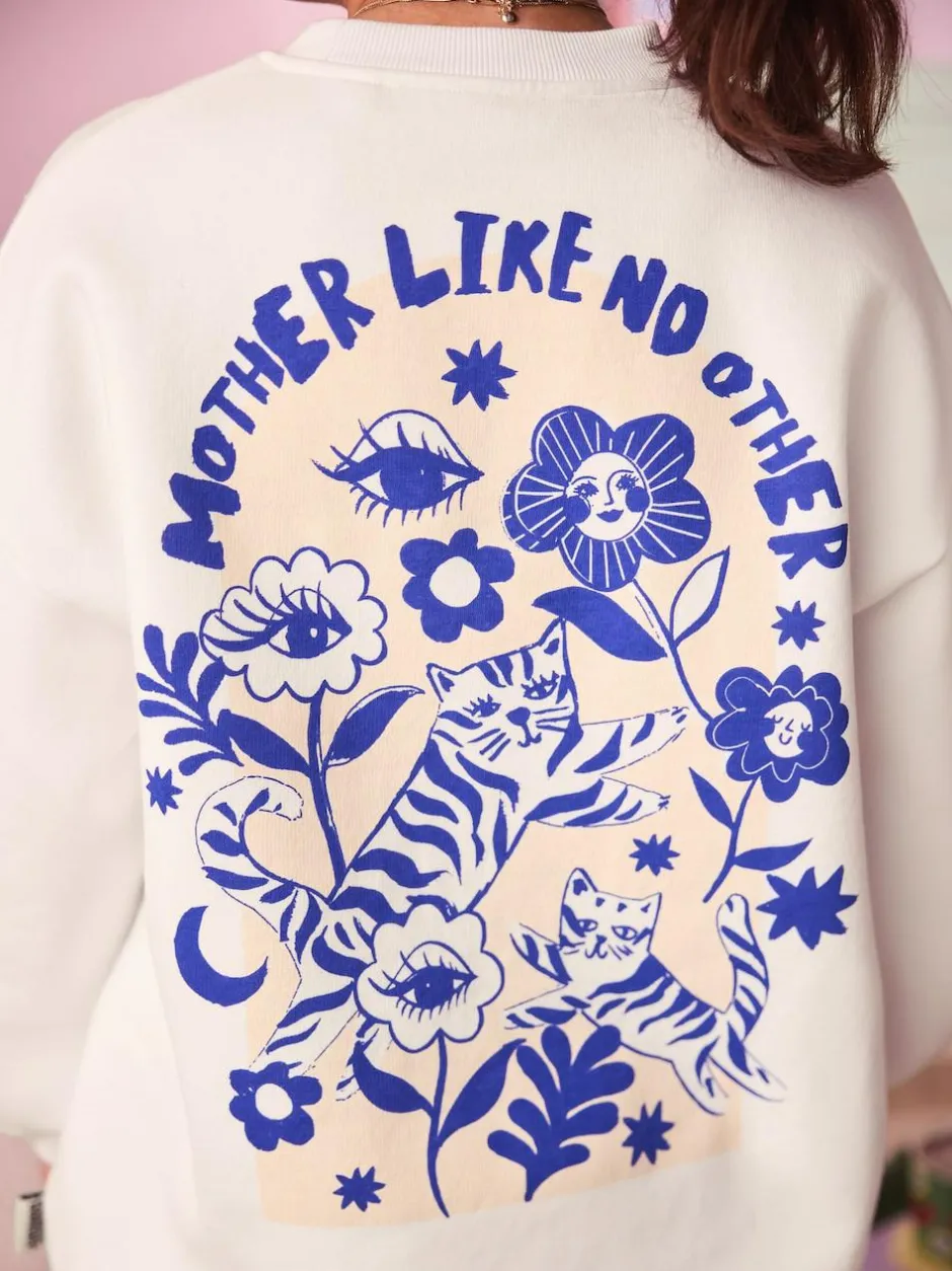 Eleanor Bowmer Ecru Mama Like No Other Sweatshirt Outlet