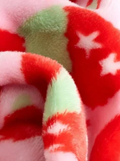 Eleanor Bowmer Leopard Print Fleece Robe Pink and Green Discount