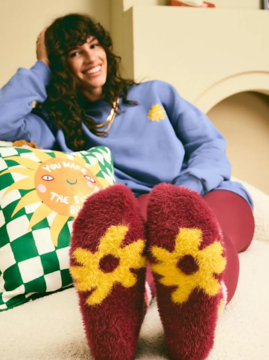 Eleanor Bowmer Super Cosy Socks Floral Clearance