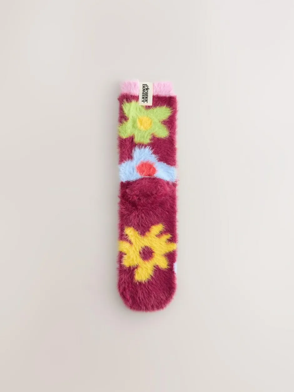 Eleanor Bowmer Super Cosy Socks Floral Clearance