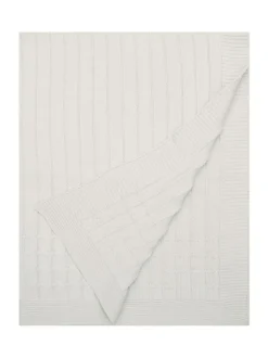 Emile Et Rose Emile Et Cable Knit Baby Cotton Blanket Natural Hot