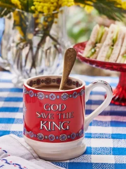 Emma Bridgewater Cream God Save The King 1/2 Pint Mug