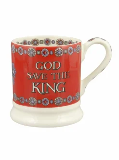 Emma Bridgewater Cream God Save The King 1/2 Pint Mug