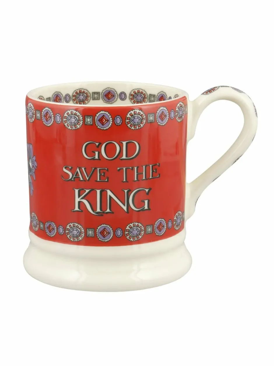Emma Bridgewater Cream God Save The King 1/2 Pint Mug