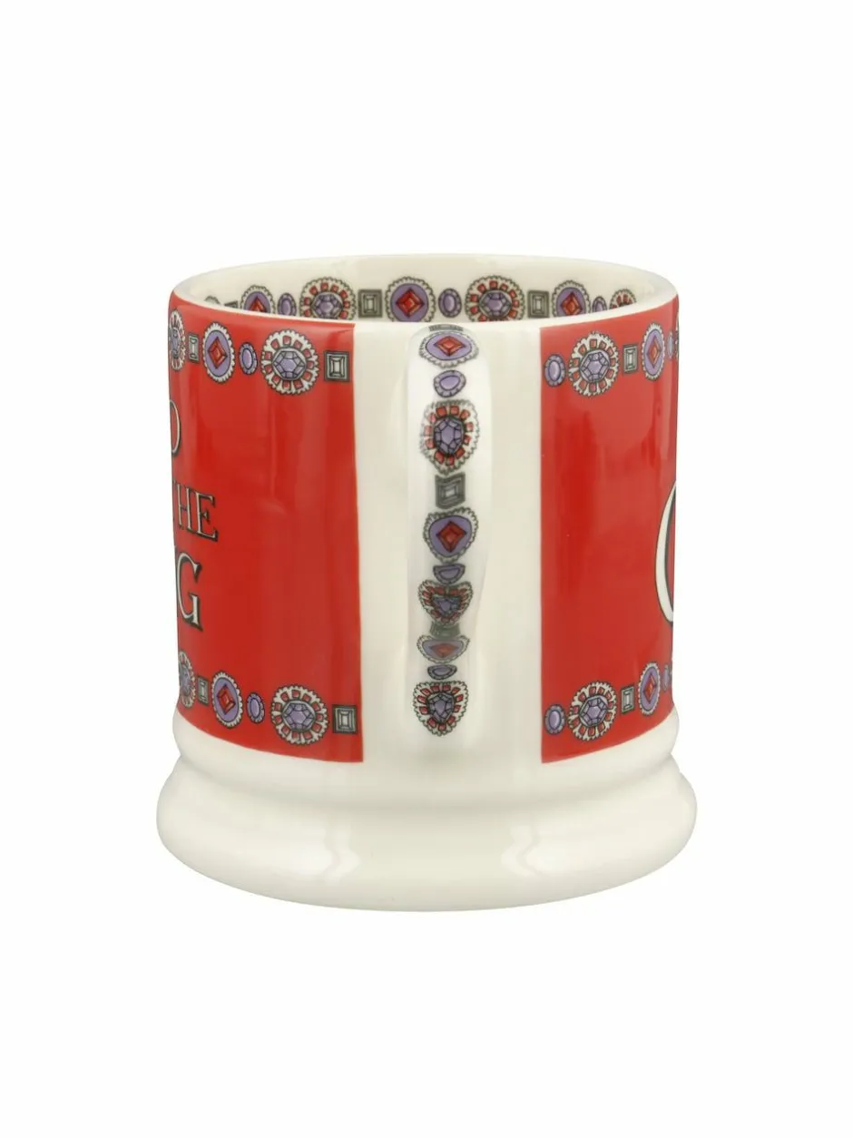 Emma Bridgewater Cream God Save The King 1/2 Pint Mug
