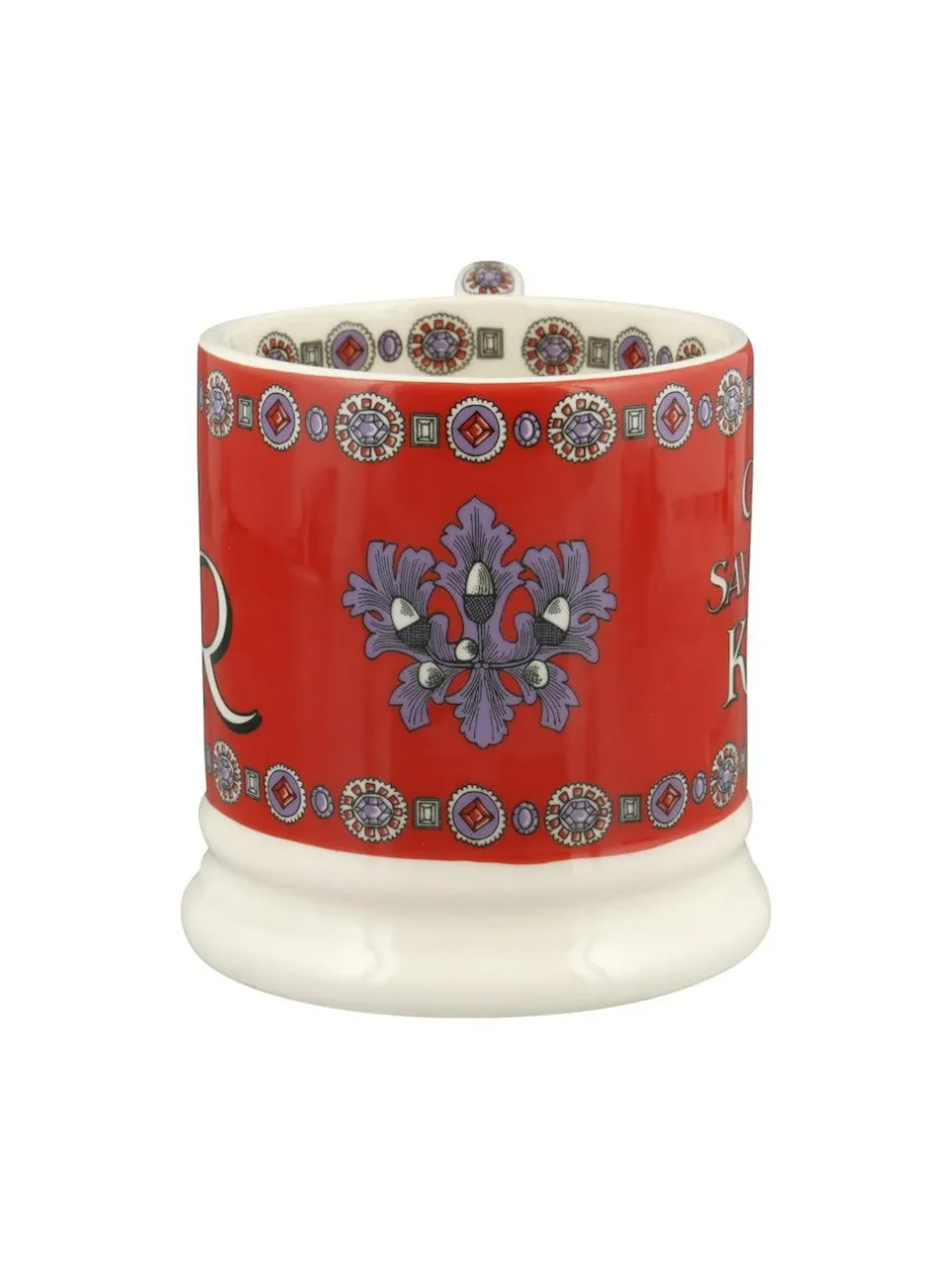 Emma Bridgewater Cream God Save The King 1/2 Pint Mug