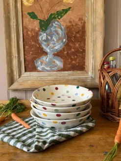 Emma Bridgewater Cream Polka Dot Medium Pasta Bowl