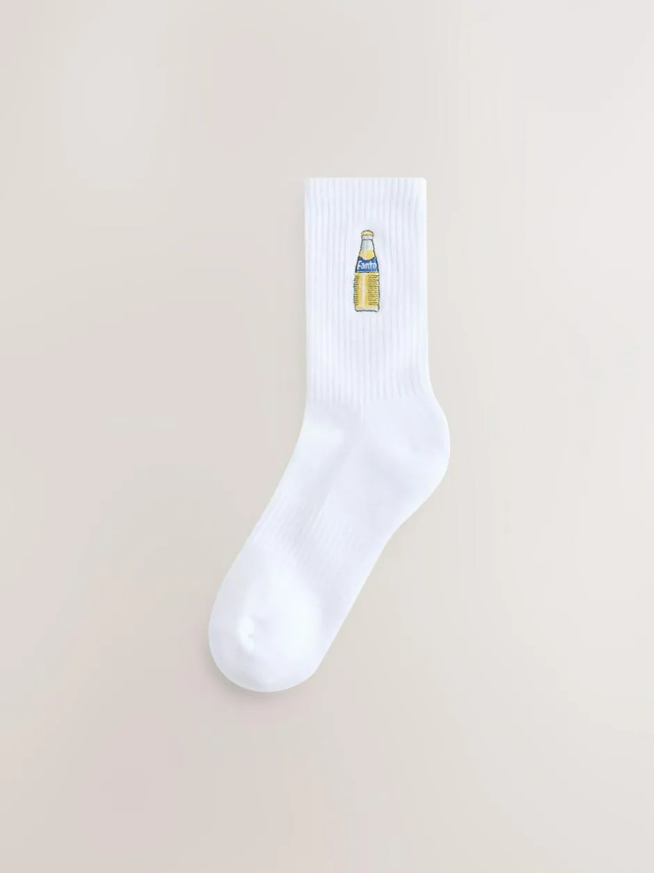 Next Fanta Lemon License Ribbed Ankle Socks 2 Pack Discount