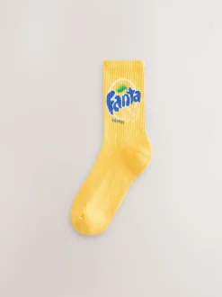 Next Fanta Lemon License Ribbed Ankle Socks 2 Pack Discount