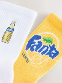 Next Fanta Lemon License Ribbed Ankle Socks 2 Pack Discount