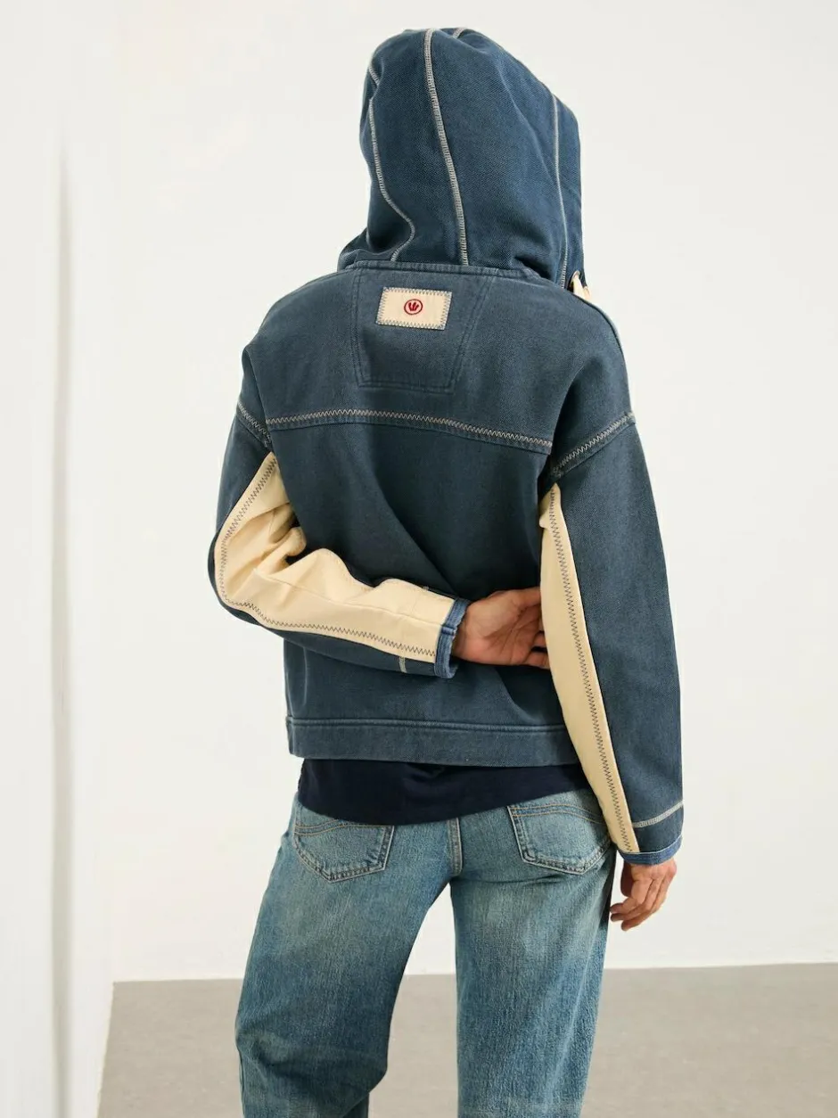 Fat Face FatFace Airlie Navy Zip Through Hoodie Online