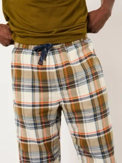 Fat Face FatFace Beale Khaki Green Check Pyjama Set Clearance