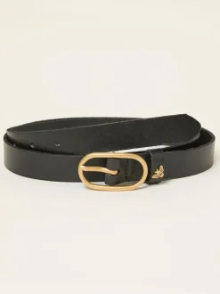 Fat Face FatFace Black Bee Stud Belt Hot