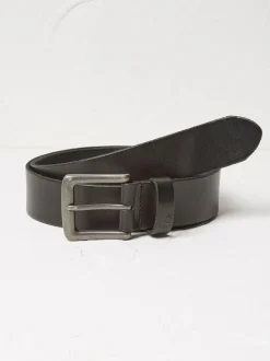 Fat Face FatFace Black Italian Leather Belt Sale