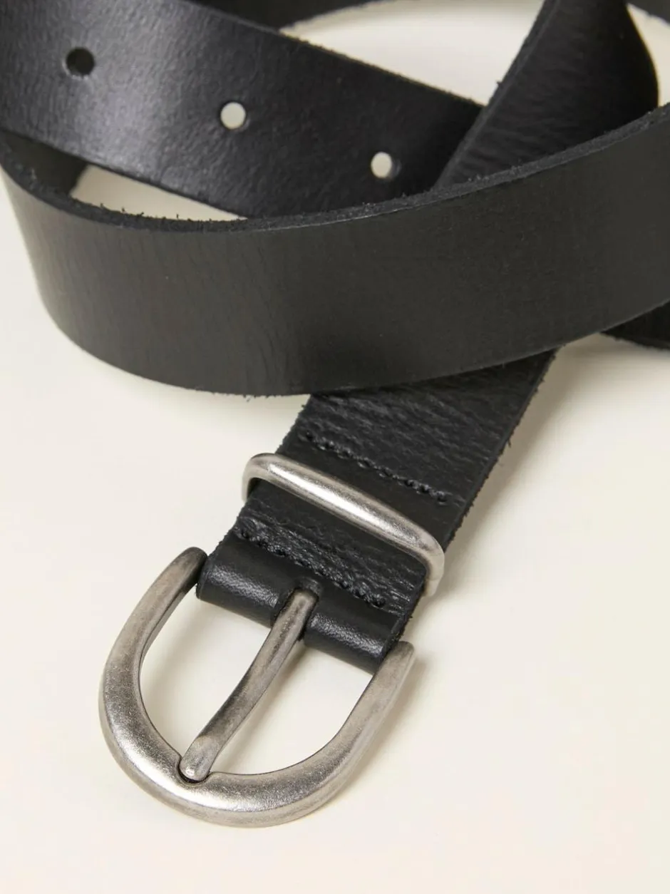 Fat Face FatFace Plain Leather Belt Black Best