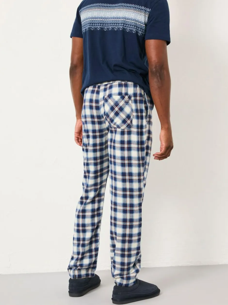 Fat Face FatFace Boray Light Blue Check Pyjama Bottoms Online