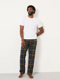 Fat Face FatFace Bray Blue Check Pyjama Bottoms Hot
