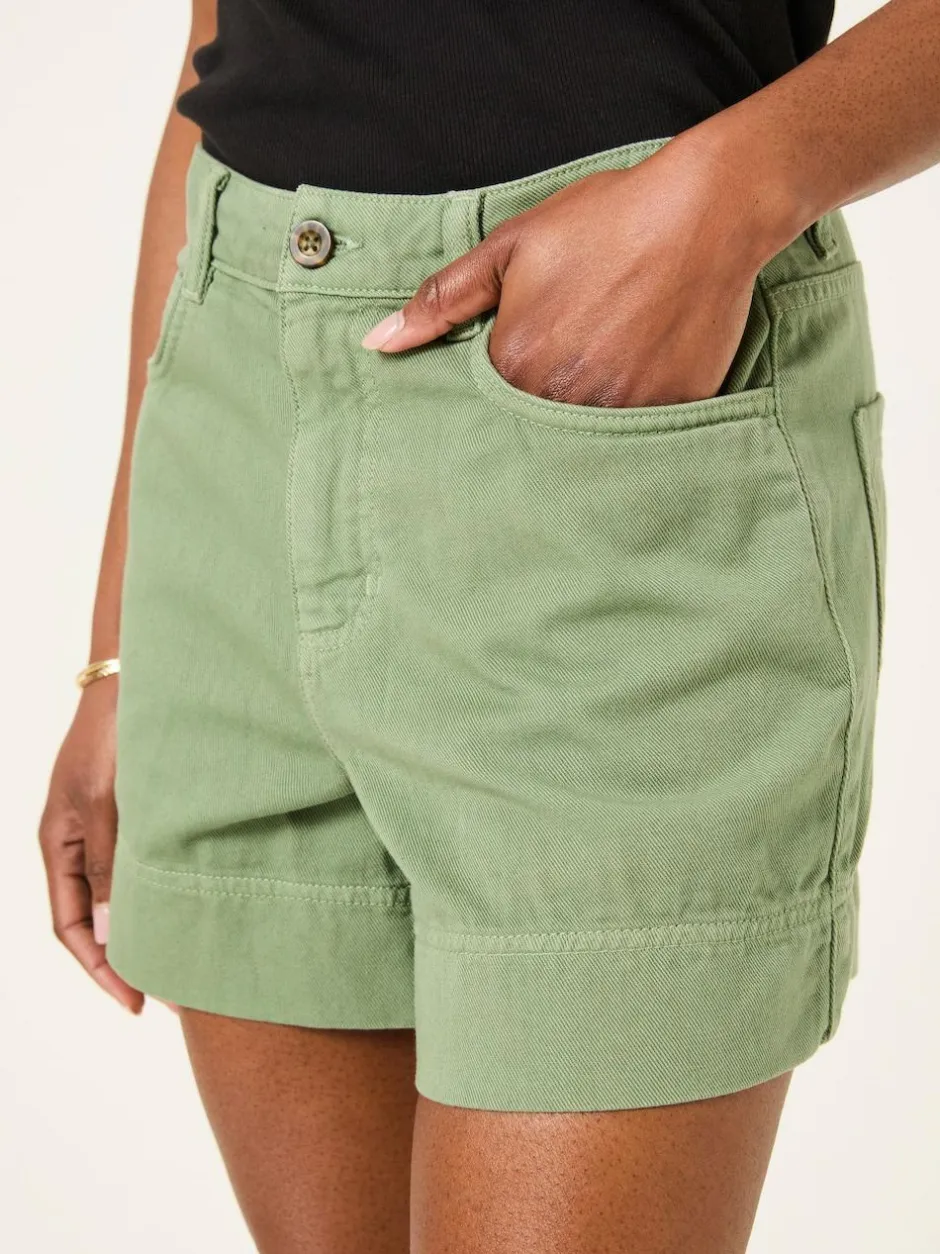 Fat Face FatFace Broadway Mint Green Woven Shorts