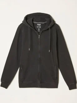 Fat Face FatFace Brooke Zip Through Hoodie Black Outlet