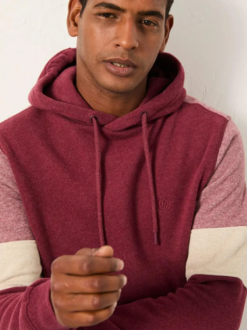 Fat Face FatFace Brooke Claret Brooke Cut and Sew Hoodie Online