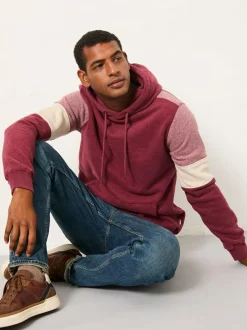 Fat Face FatFace Brooke Claret Brooke Cut and Sew Hoodie Online