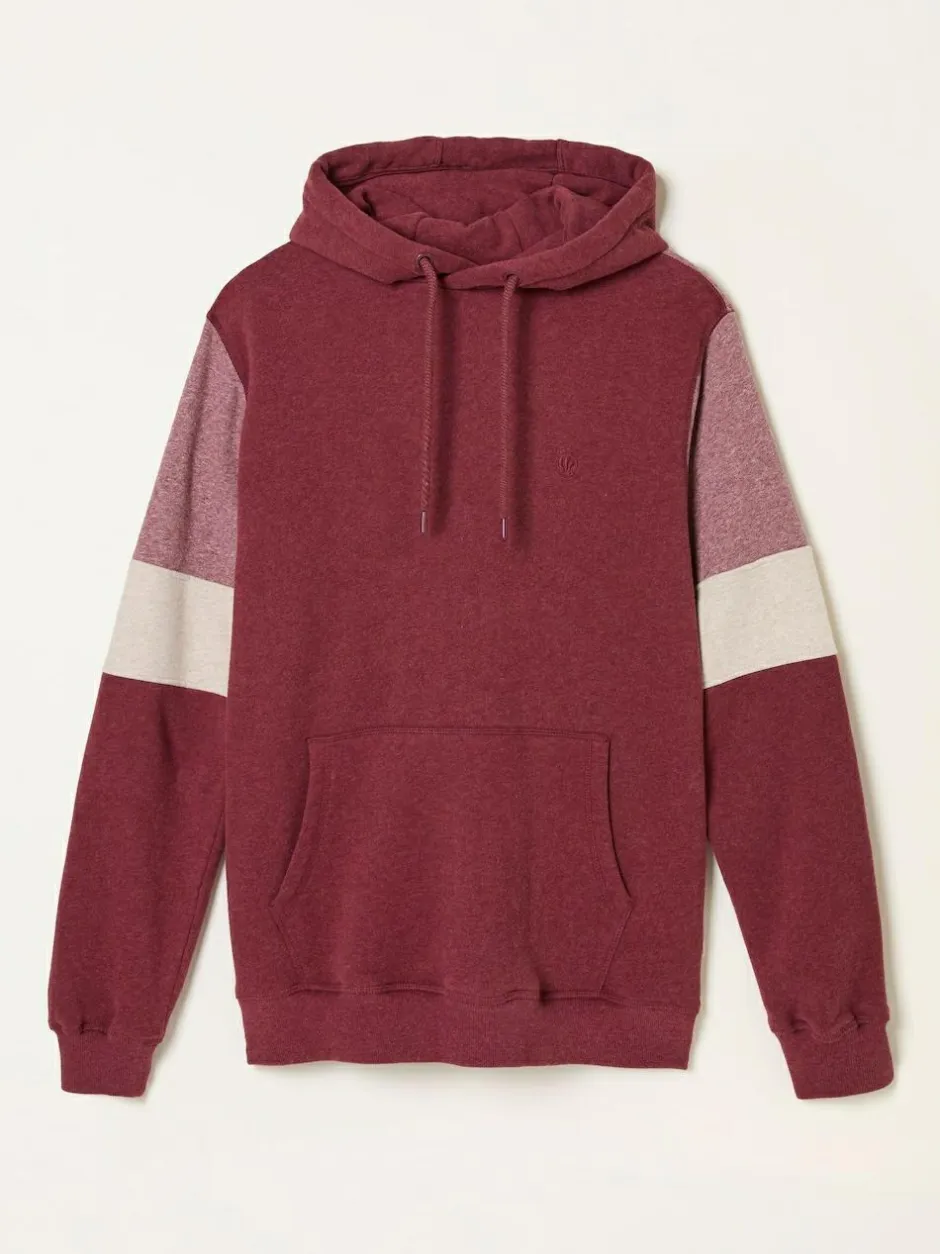 Fat Face FatFace Brooke Claret Brooke Cut and Sew Hoodie Online