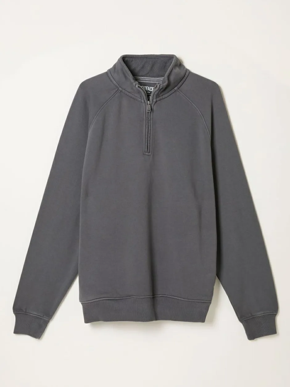 Fat Face FatFace Brooke Half Neck Sweat Top Grey Best