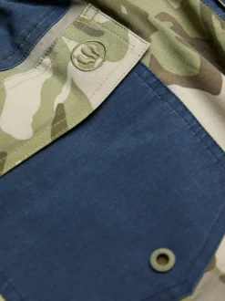 Fat Face FatFace Camber Green Camo Swim Shorts New