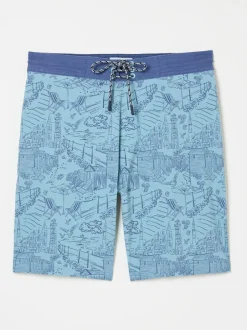 Fat Face FatFace Camber Pale Blue Swim Shorts Sale
