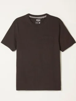 Fat Face FatFace Cove Pocket T-Shirt Chocolate Brown Sale