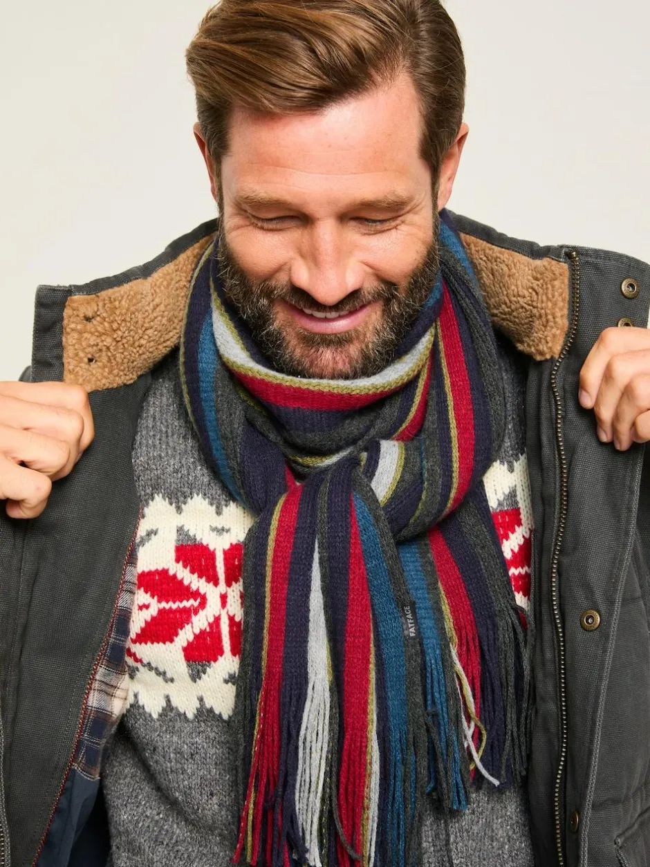 Fat Face FatFace Finn Multi Stripe Scarf Outlet