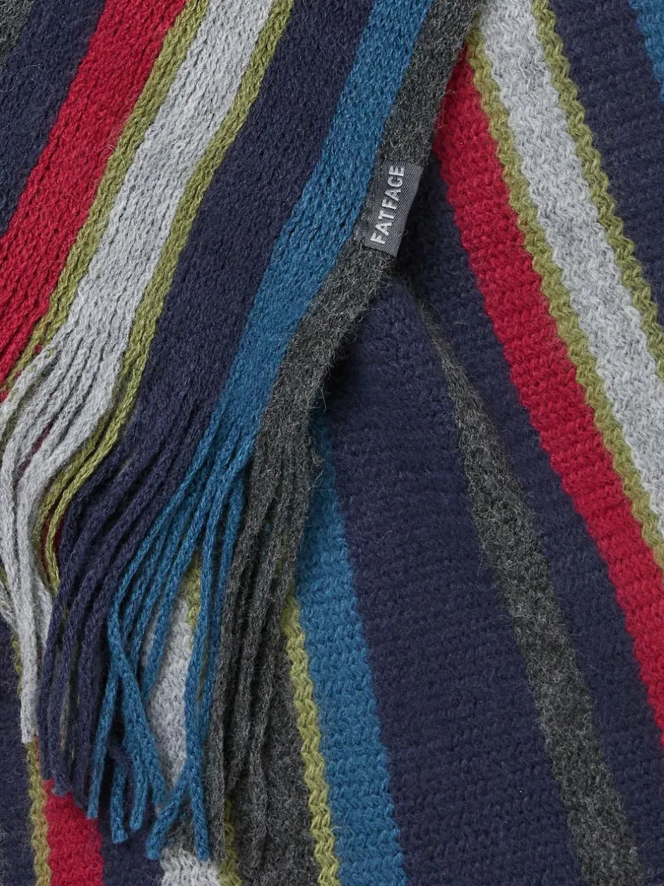 Fat Face FatFace Finn Multi Stripe Scarf Outlet