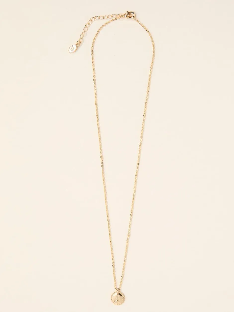 Fat Face FatFace Gold Tone Alphabet Necklace New