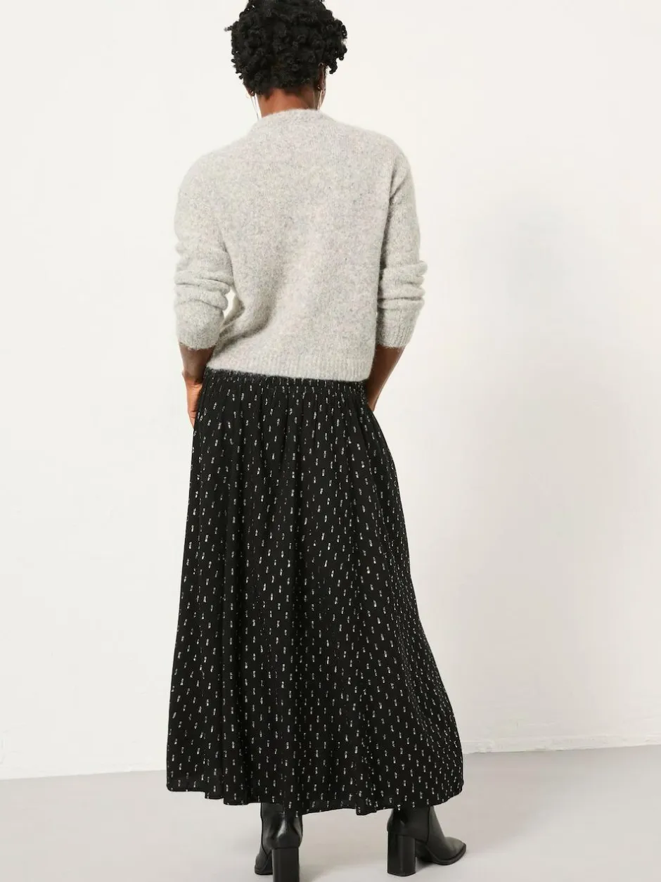Fat Face FatFace Harper Black Midi Skirt Hot