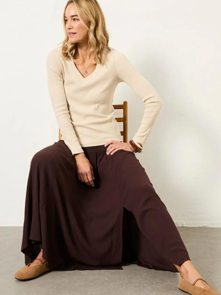 Fat Face FatFace Harper Maxi Skirt Brown Outlet