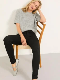 Fat Face FatFace Hayle Five Pocket Jegging Black Denim Clearance