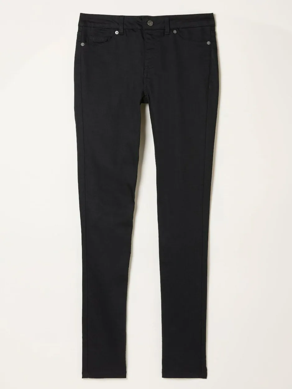 Fat Face FatFace Hayle Five Pocket Jegging Black Denim Clearance