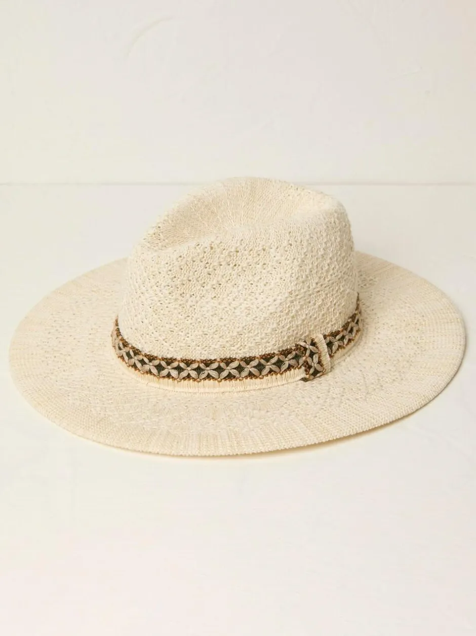 Fat Face FatFace Ivory Sparkle Fedora Hat Outlet