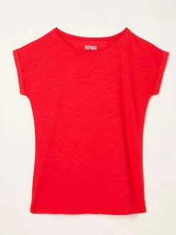 Fat Face FatFace Ivy Red Round Neck T-Shirt Discount