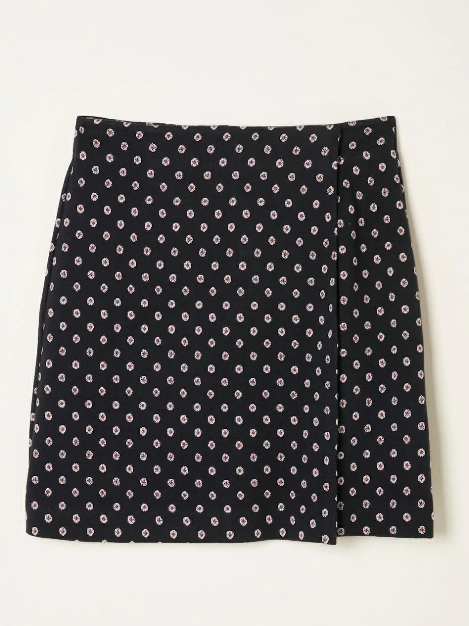 Fat Face FatFace Jackie Black Metallic Skirt New