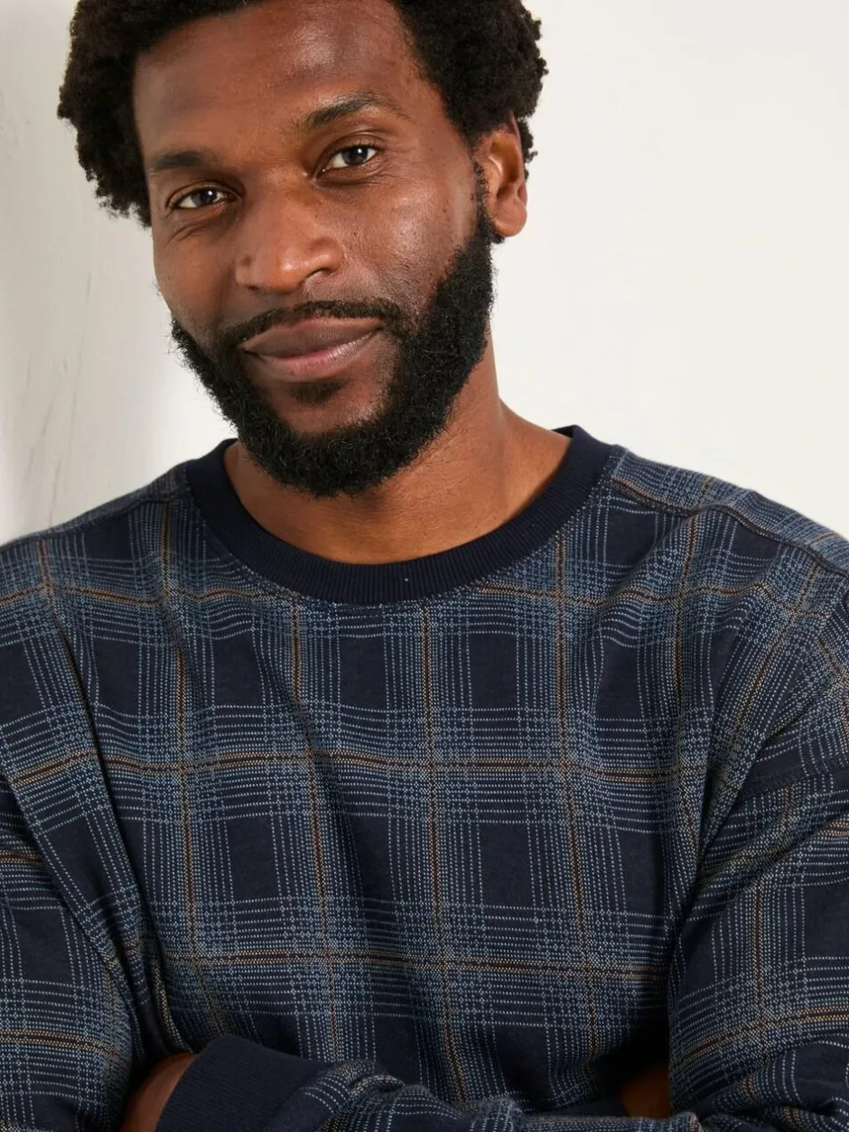 Fat Face FatFace Kemble Navy Check Jumper Outlet