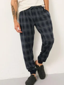 Fat Face FatFace Kemble Navy Check Cuffed Pyjama Bottoms Online